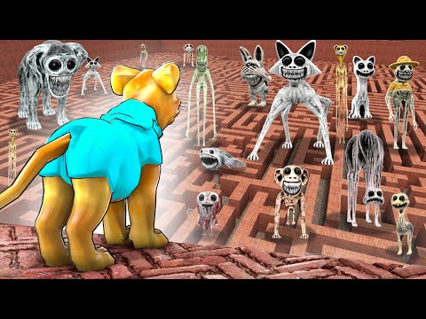 Can ZOONOMALY MONSTERS find me in a MAZE?! (Garry's Mod Sandbox)