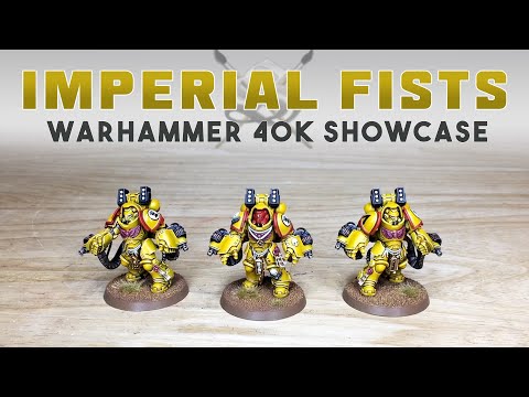 PAINTING SHOWCASE Space Marines Primaris Aggressors Imperial Fists