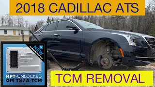 2018 Cadillac ATS TCM Removal & Instal HP Tuners Unlock Service for GM T87A TCM.  Tune next!