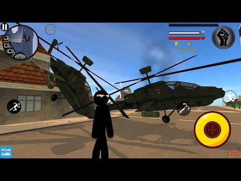 Stick Fight Rope Hero 3 Vice Town: Police Shooter Walkthrough Part 1 Android Gameplay HD