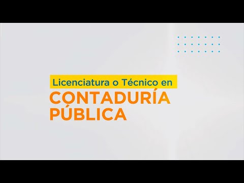Licenciatura y Técnico en Contaduría Pública