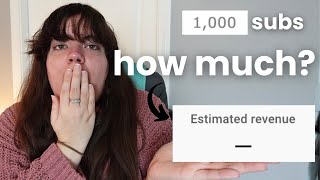 How Much YouTube Paid Us With 1,000 Subscribers!💰(& Tips For New/Small Creators To Get Monetized!)