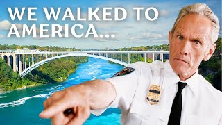 Walking to Niagara Falls New York from Ontario Canada