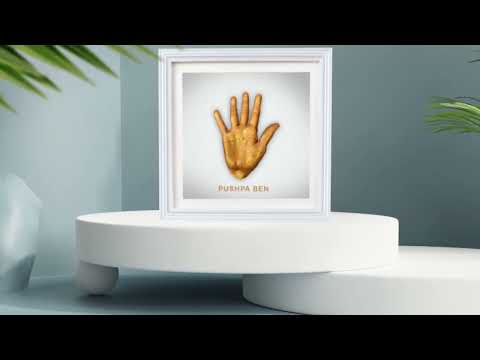 Golden hand mould casting kit, for gift, size: 12x18 inch