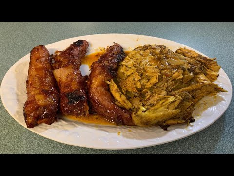 BARBADOS GREEN BANANA COU COU & BBQ PIGTAILS