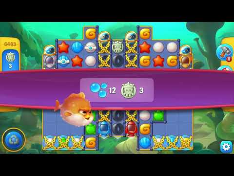 [FISHDOM Walkthrough] Level 6463 Hard (Qua màn - Fishdom)