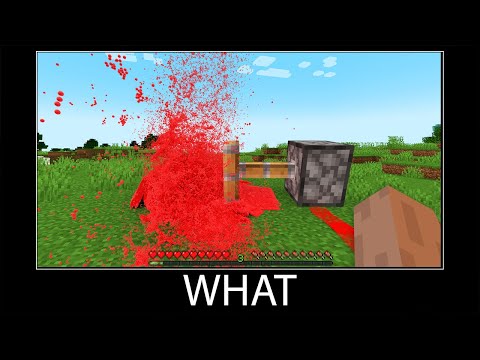 Minecraft wait what meme part 136 realistic minecraft Redstone
