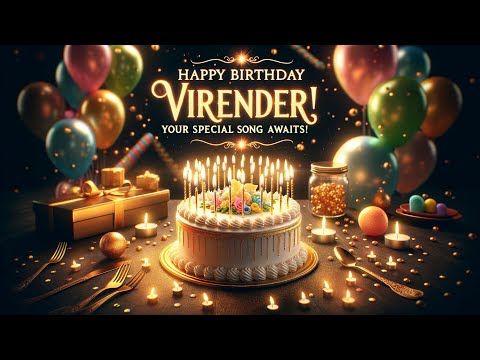 Happy Birthday Virender 🥳🎉| Happy Birthday To You Virender 🎁 | Birthday Song