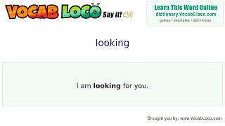 Video thumbnail for looking