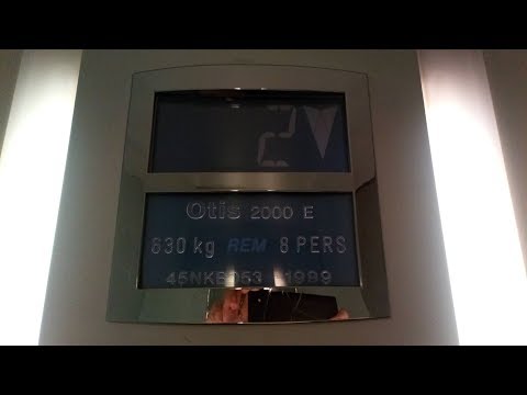 Amazing but Shaky 1999 Otis 2000th E bottom-drive traction elevator @ Bar-le-Duc, FR