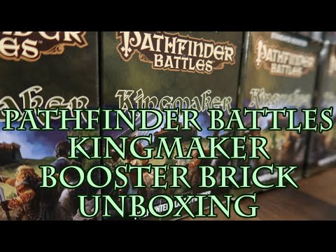 Pathfinder Battles Kingmaker Booster Brick Unboxing
