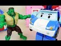 Hulk And Poli Police Car Robot Toys Play Rescue Cars
