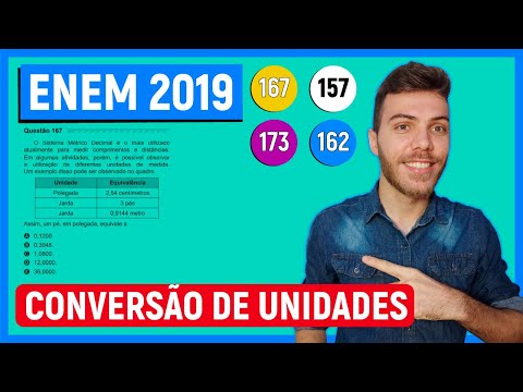 🛑CONVERSÃO DE UNIDADE- 167 Enem 2019 - O Sistema Métrico Decimal é o mais utilizado atualmente