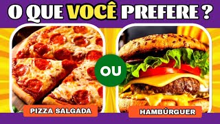 🍟🍕O QUE VOCÊ PREFERE? 🥩CARNE OU SALADA🥗⚠️❓| jogo das escolhas 2024 | Ed: Comida🍜|  #quiz #samquiz
