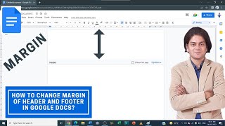 How to change margin of header and footer in google docs?