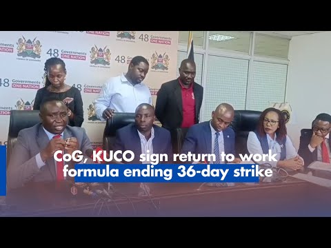 CoG, KUCO sign return to work formula ending 36 day strike