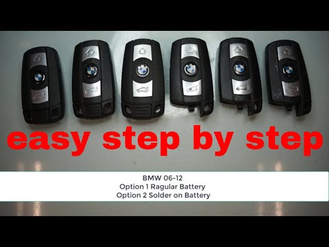⚡️How To Replace BMW  Remote Key Fob Battery 1, 3, 5, X E Series NO BATERY ACCESS Part 2