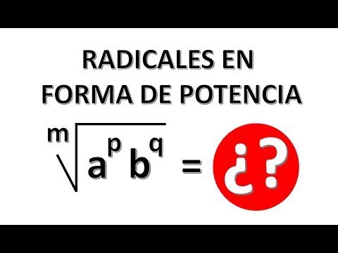 ESCRIBIR RADICALES COMO POTENCIAS