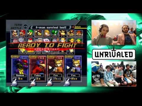Unrivaled SSBM - Ridz + KIng Momo vs Jrad + Ed - Doubles Winners R2