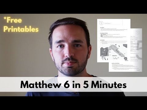 Matthew 6 Summary in 5 Minutes - 2BeLikeChrist