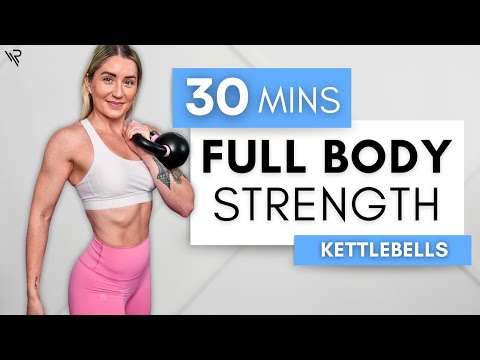 30 Min FULL BODY Kettlebell STRENGTH (No Repeats)