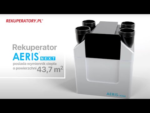Wymiennik ciepła w Rekuperatorze AERISnext?