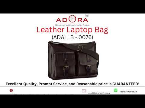 High Quality Real Leather Men'S Leather Laptop Bags