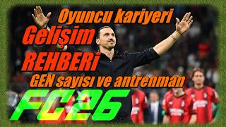 EA FC 26 oyuncu kariyeri hızlı gelişim rehberi otomatik antrenman yüksek planı n