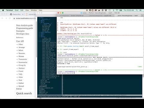 Python packages - adding tests and a new function to siuba