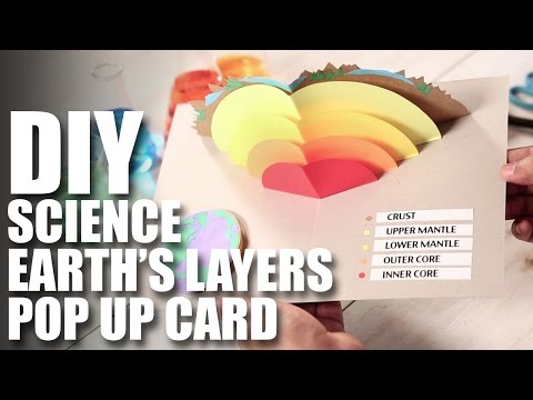 How To Make A DIY Earth's Layers Pop Up Card