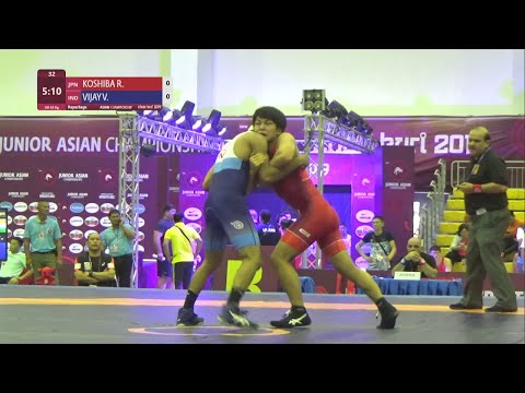 Repechage GR - 63 kg: R. KOSHIBA (JPN) v. V. VIJAY (IND)