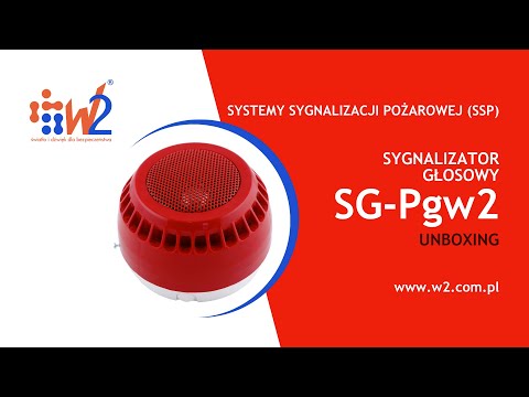 Wewnętrzny pożarowy sygnalizator głosowy SG-Pgw2 - UNBOXING - zdjęcie