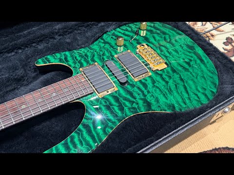 Brian Moore MC1 Emerald Green Quilted Maple Top image 9