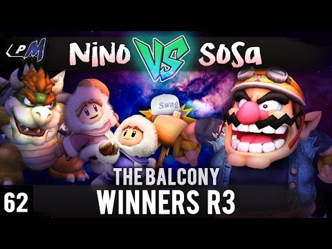 PM @ the Balcony 62 - Winners R3 ft. R3|Sosa (Wario) VS Nino (Ice Climbers, Bowser)