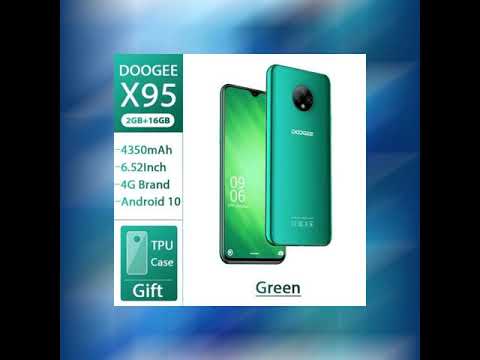 DOOGEE X95 Cellphones 6.52''MTK6737 16GB ROM Dual SIM 13MP Triple Camera 4350mAh SmartPhones Mobi...