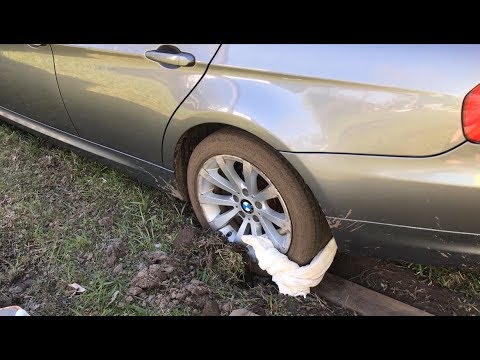 How to Get Your Car Unstuck From Mud With a Towel