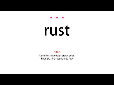 How to pronounce rust - Vocab Today
