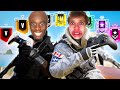 Jynxzi Kai Cenat 2v2 Vs EVERY Rank Rainbow Six Siege