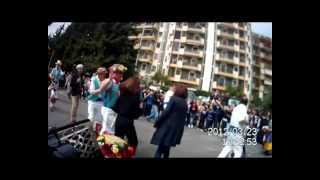 East Suffolk Morris Men at school in Cagliari: 23rd March 2012