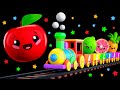 ABC Train Alphabet ABC Song Dancing Fruit Baby Sensory Video Visual Stimulation