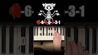 Undertale Spider Dance Piano Tutorial 2/2 #shorts