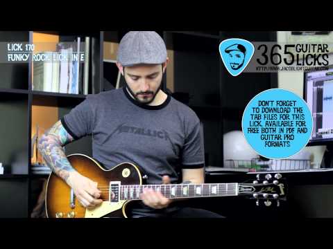 Lick 170/365 - Funky Rock Lick in E | 365 Guitar Licks Project