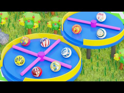 Marble Race Football Clubs - 16 Best Football Teams