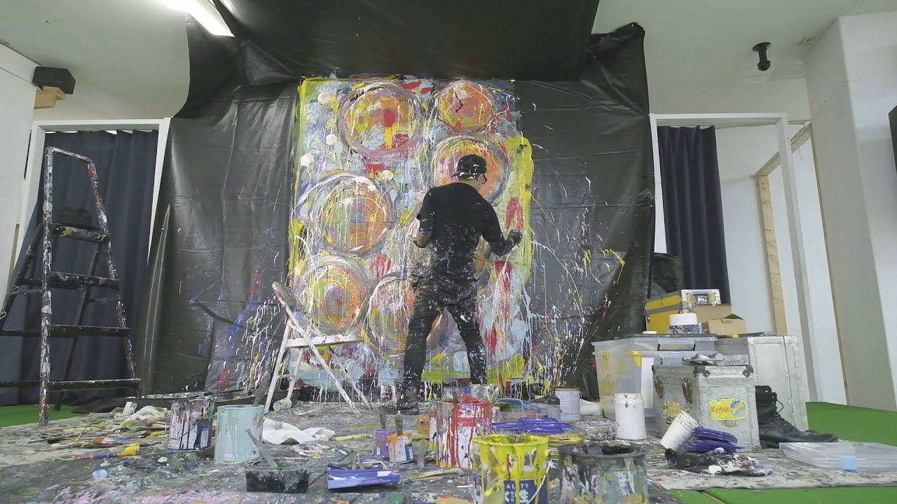 Pintura ao vivo com Yoshihiko Tsutsumi