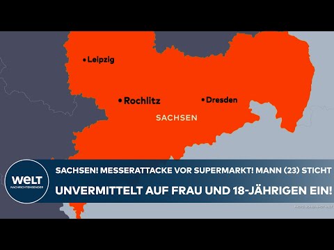 Video Thumbnail: ROCHLITZ: Messerattacke vor Supermarkt! Mann (23) sticht unvermittelt auf Frau und 18-Jährigen ein!