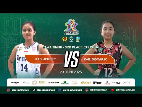 3RD PLACE PORPROV IX 2025 CABOR BOLA BASKET PUTRI KAB. SIDOARJO VS KAB. JEMBER