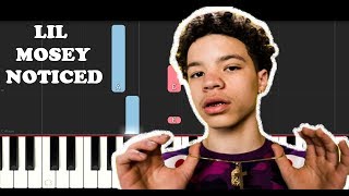 Lil Mosey - Noticed (Piano Tutorial)