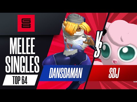 Dansdaman vs SDJ - Top 64 Melee Singles - G8 | Sheik vs Jigglypuff
