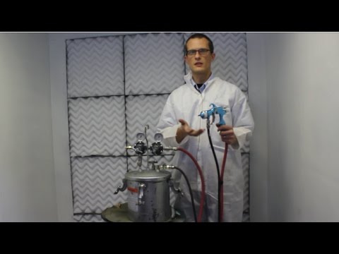 How to Set Up & Use a HVLP Pressure Pot Spray Gun