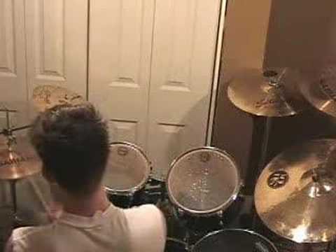 playing on the drums!